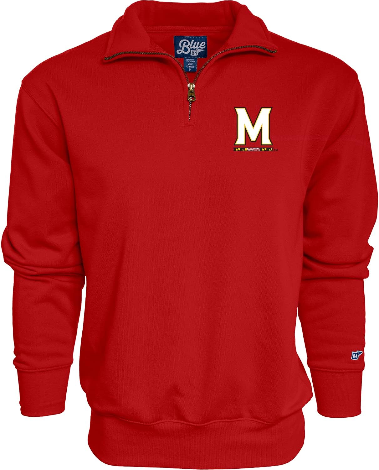 Blue 84 NCAA mens Quarter Zip Sweatshirt Icon