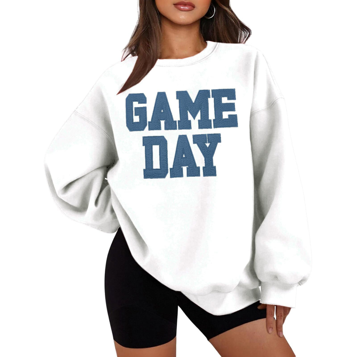 Women Oversized Game Day Sweatshirt