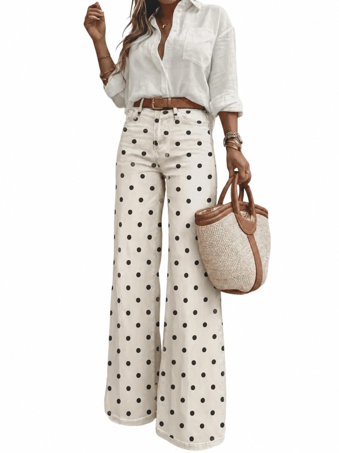 Women's High Waisted Wide Leg Jeans