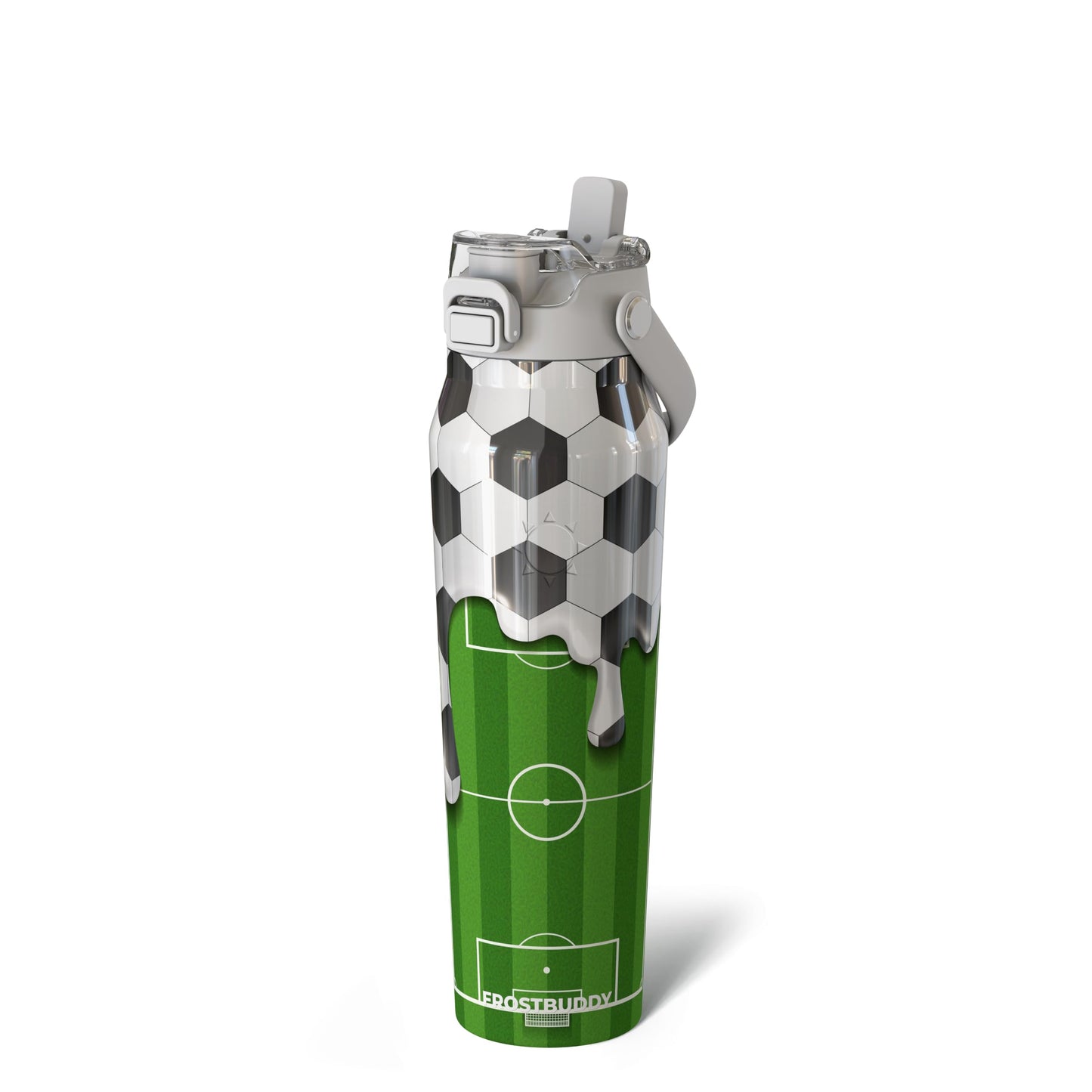 Frost Buddy 24oz Insulated Water Bottle - Straw & Chug Lid - Leak-Proof | Sip-or-chug dual lid | Ice-cold for 24+ hours | Cup-holder friendly