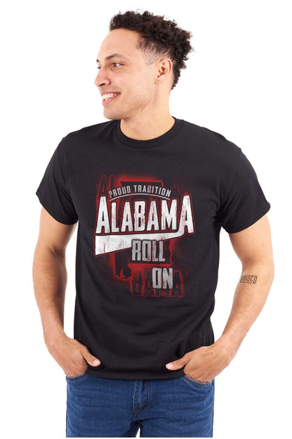 Brisco Brands Alabama Tradition Distressed Athletic Graphic T Shirt Men or Women