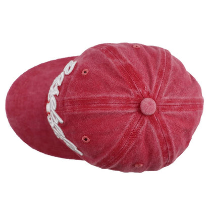 Distressed Baseball Mom Dad Hat for Women, Adjustable Washed Embroidered Baseball Cap for Mama