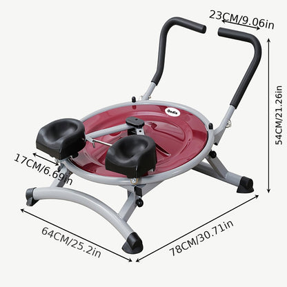 Ab Circle Pro Abdominal Trainer, Core Workout Fitness Equipment with Rotatable Kneeling Pad for Home Gym, Waist, Glutes & Legs Exercise