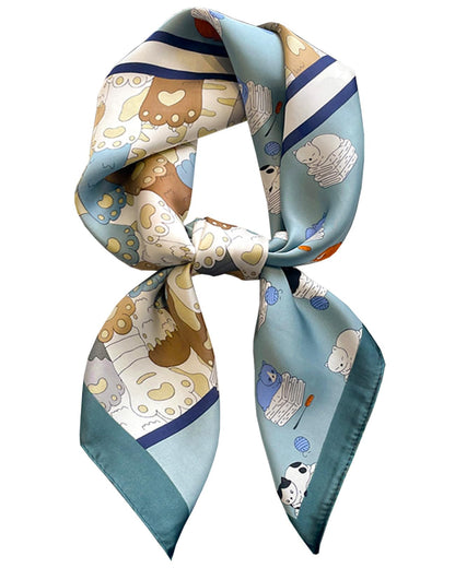 Satin Bandana Headscarf for Women Silky Hair Scarves for Fashion Lightweight