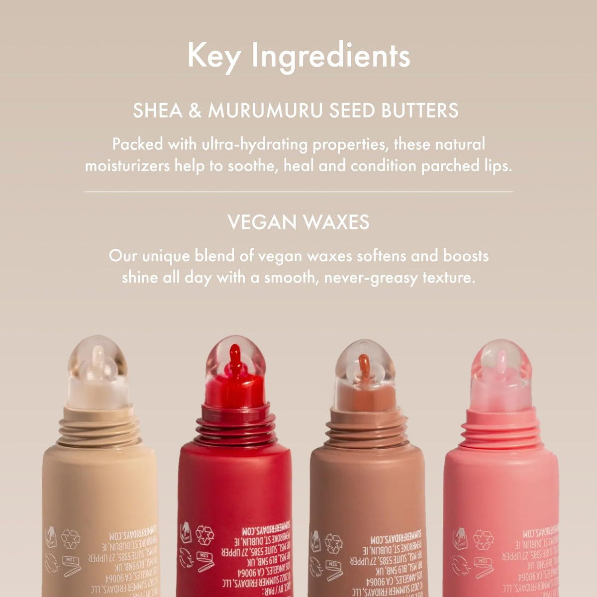 Summer Fridays Lip Butter Balm - Moisturizing Lip Gloss for Instant Shine + Sheer Color - With Nourishing Shea Butter - Everyday Makeup + Skin Care Summer Essentials - Vegan - Pink Sugar (.5 Oz)