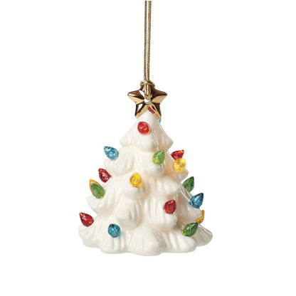 Lenox 893624 Treasured Traditions Holiday Red Bulbs Lit Tree, Christmas Decor