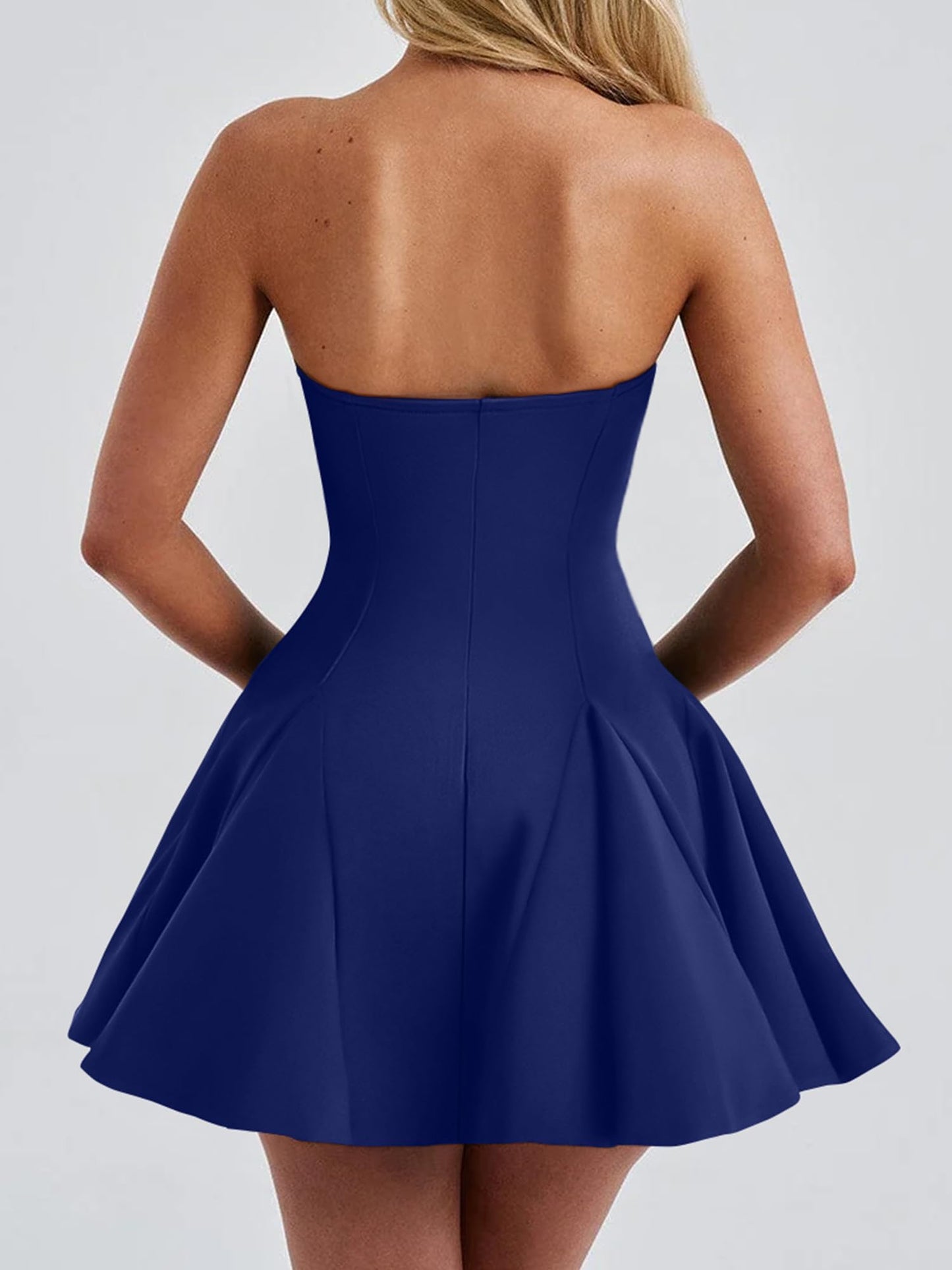 DAAWENXI Women's Strapless Mini Dress