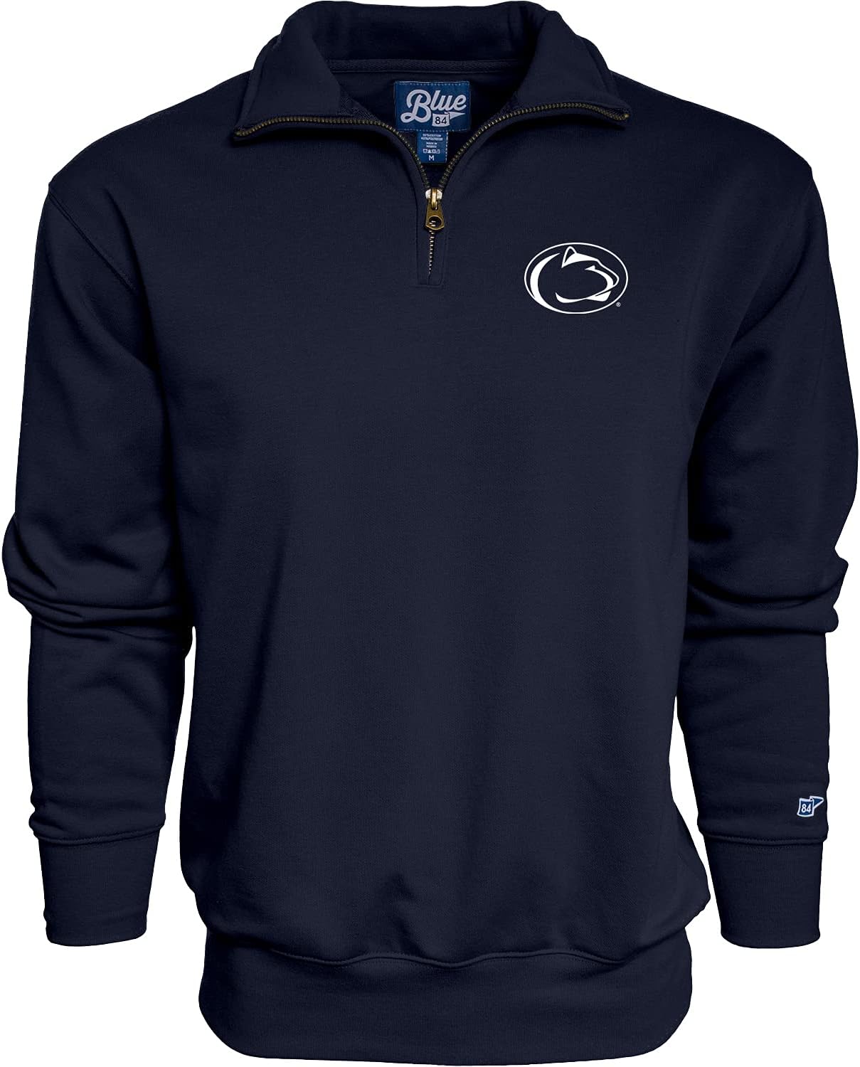 Blue 84 NCAA mens Quarter Zip Sweatshirt Icon