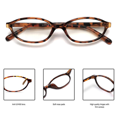 GUVIVI Retro Oval Sunglasses for Women