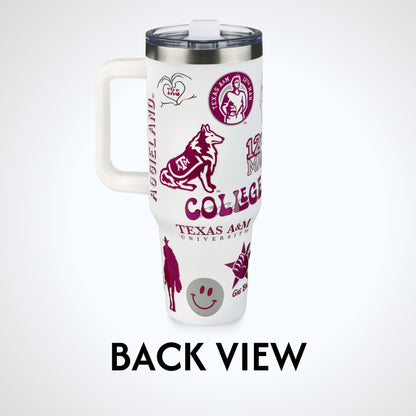 The Memory Company Officially Licensed NCAA - Texas A&M University 40oz Team Spirit Game Day Tumbler