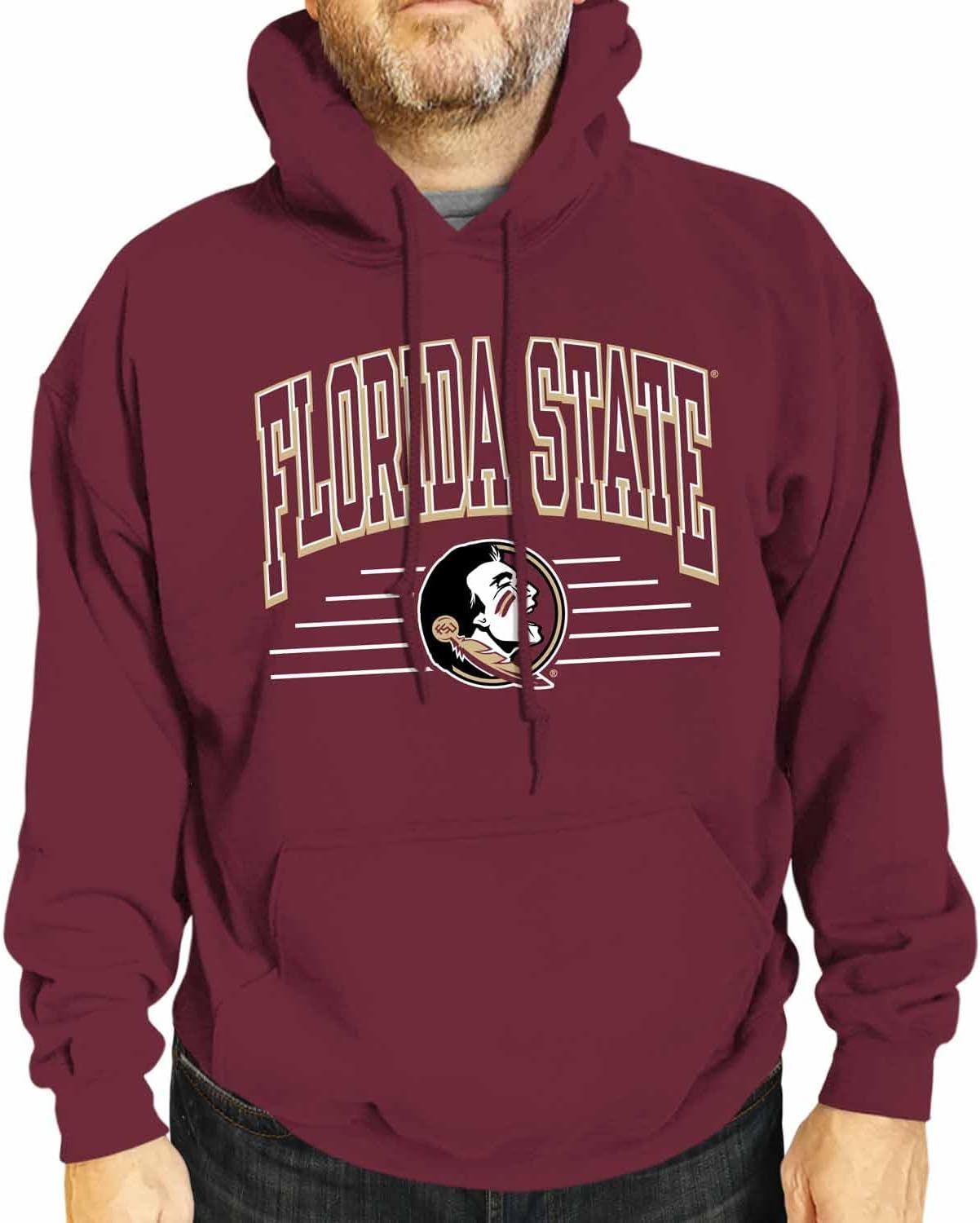 Campus Colors NCAA Overtime Classics Hooded Fleece Sweatshirt - Men Women | Officially licensed NCAA hoodie - unisex cotton poly fleece - kangaroo pocket - machine washable - S to 2XL