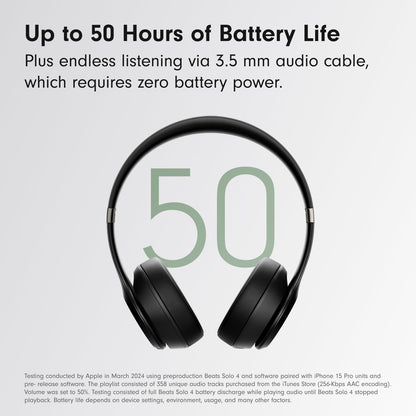 Beats Solo 4 - Wireless On-Ear Bluetooth Headphones, Up to 50-Hour Battery Life, Ultra-Lightweight Comfort, Powerful and Balanced Sound, Apple & Android Compatible - Amazon Exclusive Metallic Pink