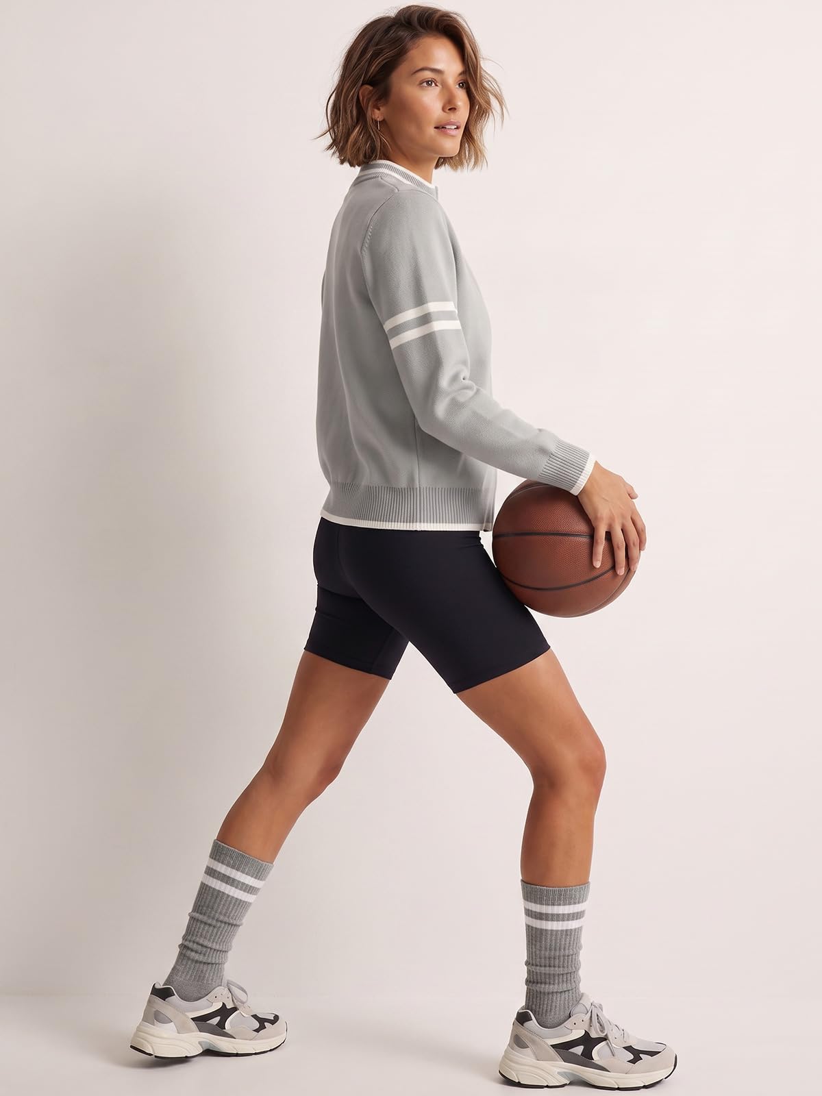 EXLURA Women Long Sleeve Zip Up