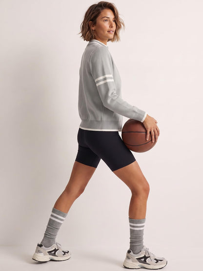 EXLURA Women Long Sleeve Zip Up