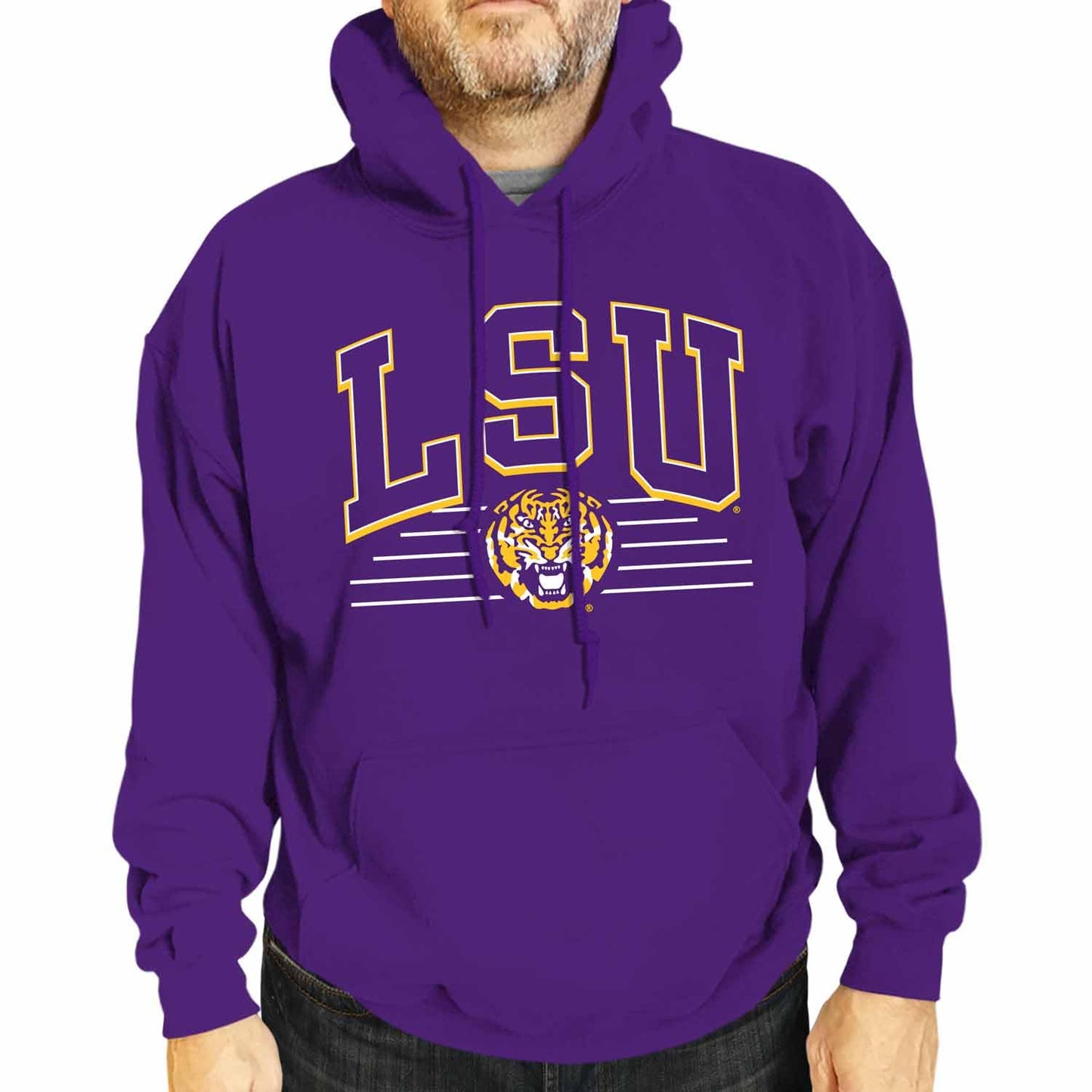 Campus Colors NCAA Overtime Classics Hooded Fleece Sweatshirt - Men Women | Officially licensed NCAA hoodie - unisex cotton poly fleece - kangaroo pocket - machine washable - S to 2XL