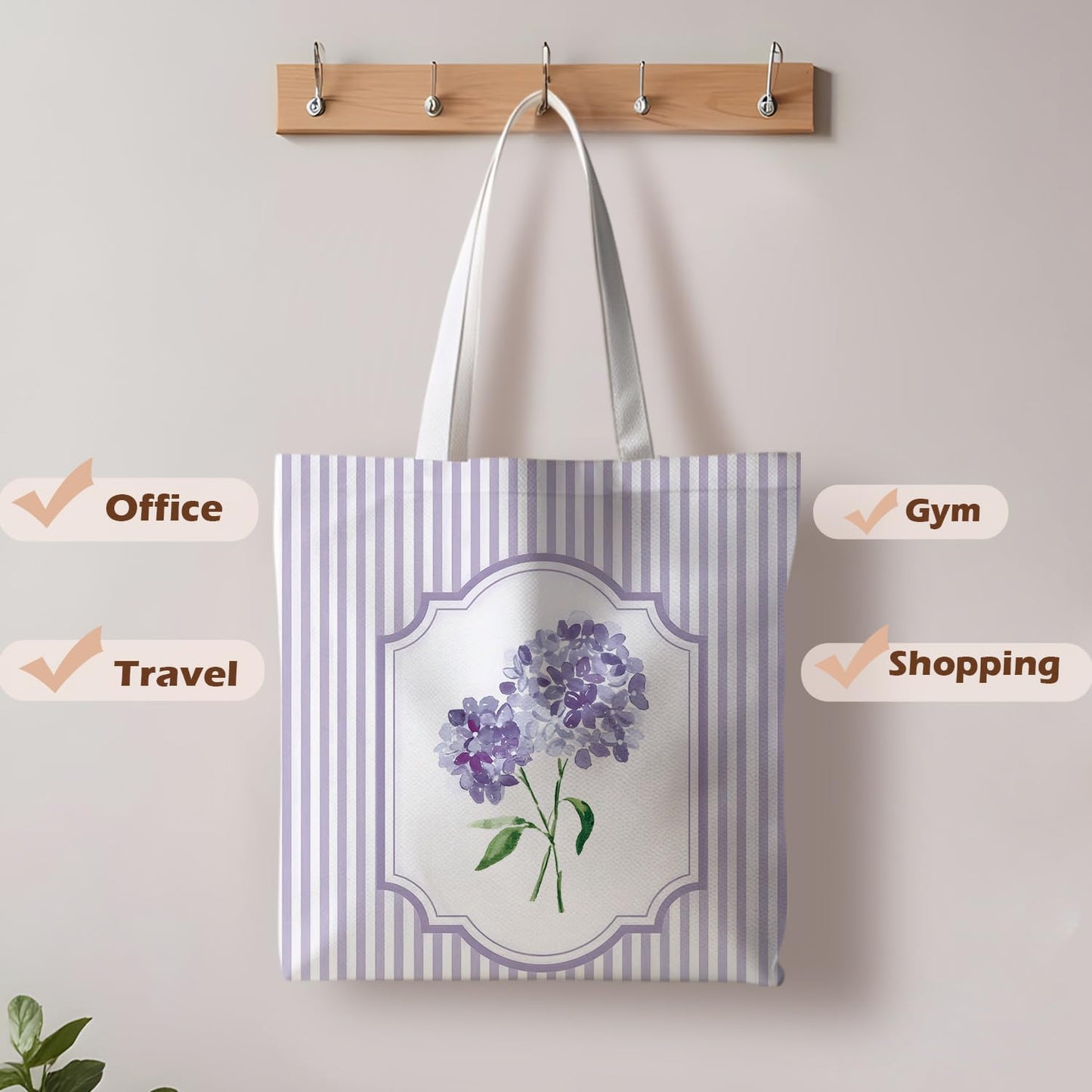 Striped series canvas bags