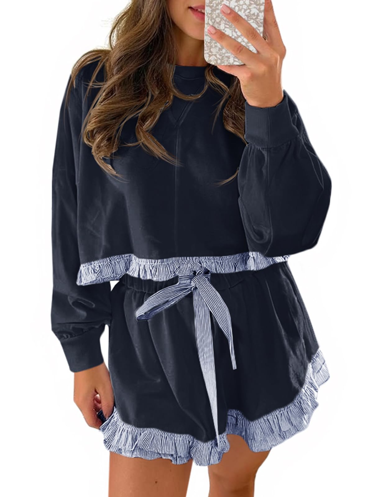 Fisoew Women's 2 Piece Lounge Set