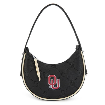 NCAA Crescent Shoulder Bag for Women, Half Moon Clutch Purses for Birthday/Graduation Gifts