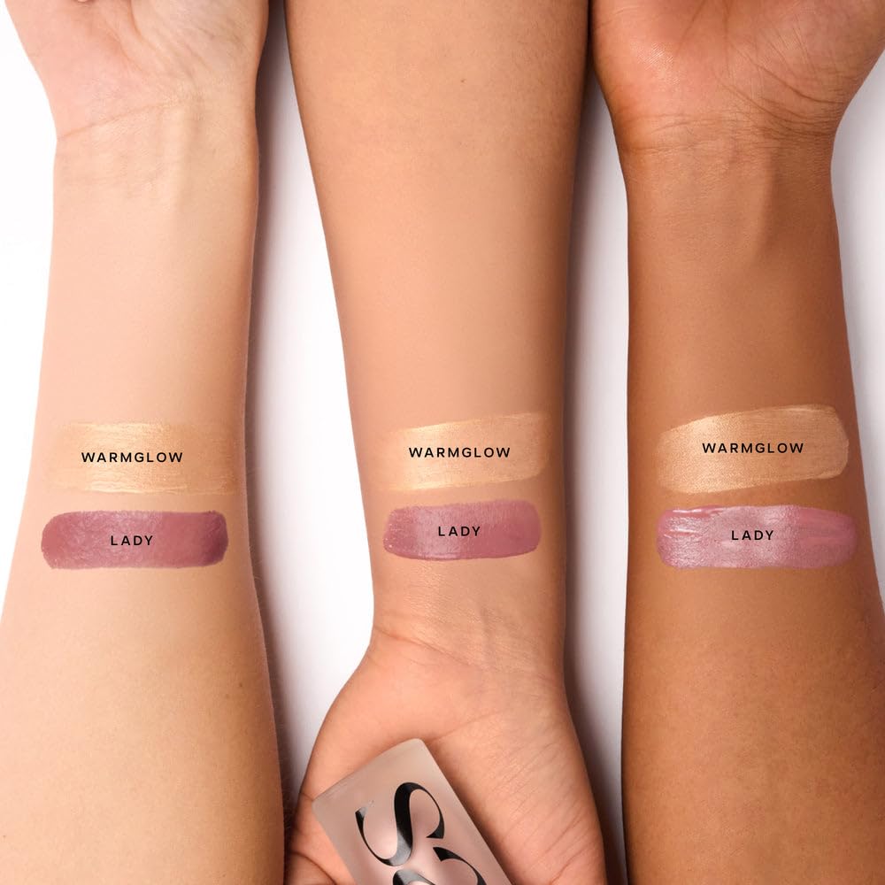 Saie Dew Liquid Blush for Cheeks - Hydrating Cream Blush Stick with a Blendable + Buildable Formula - Skincare Infused Dewy Cheek Tint for a Natural Flush - Glowy Makeup Essential - Baby (.40 oz)