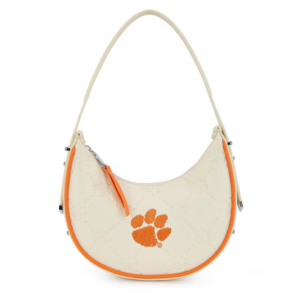 NCAA Crescent Shoulder Bag for Women, Half Moon Clutch Purses for Birthday/Graduation Gifts