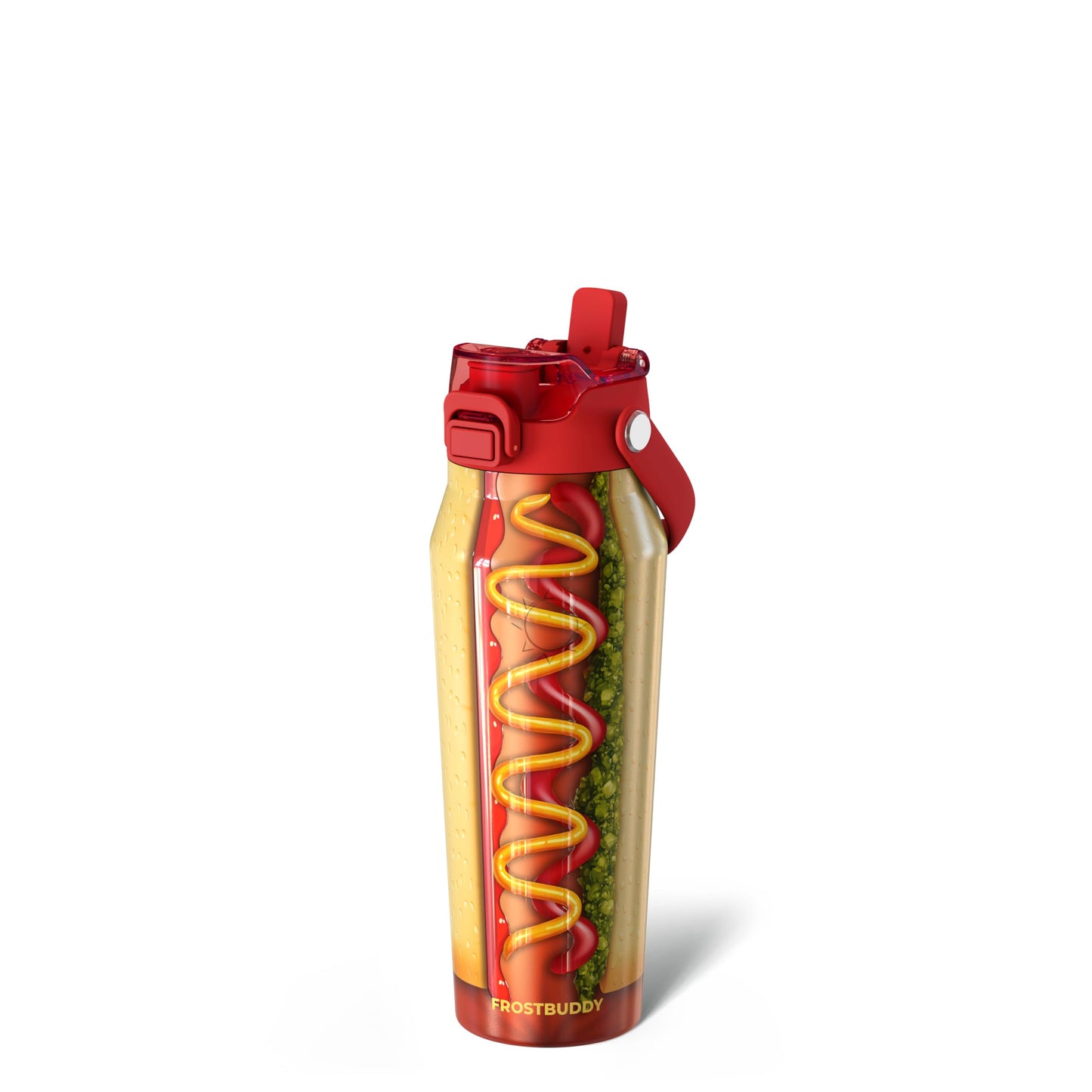 Frost Buddy 24oz Insulated Water Bottle - Straw & Chug Lid - Leak-Proof | Sip-or-chug dual lid | Ice-cold for 24+ hours | Cup-holder friendly