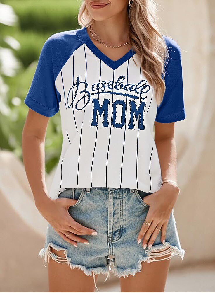 Baseball Shirt Women Baseball Mom Shirts Baseball Game Day Top