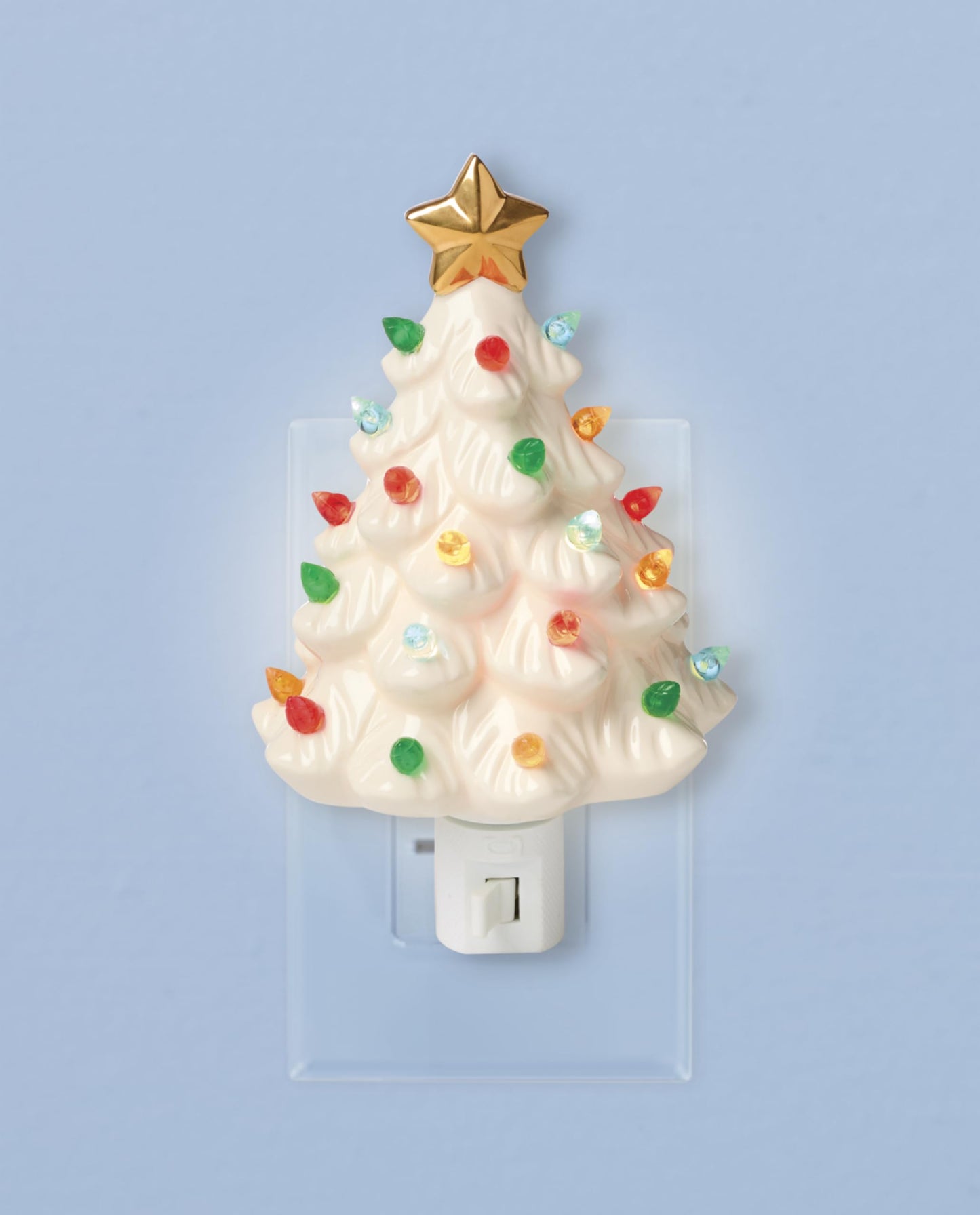 Lenox 893624 Treasured Traditions Holiday Red Bulbs Lit Tree, Christmas Decor