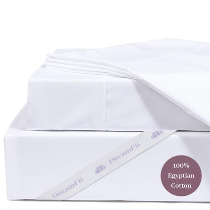 DreamFit DreamCool 100% Egyptian Cotton Cooling Bed Sheet Set
