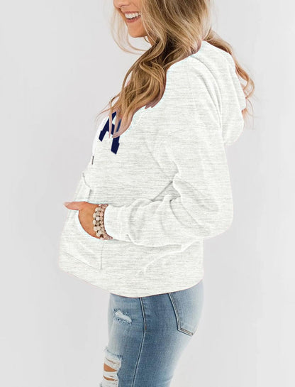 REVETRO Womens Sweatshirt USA Flag