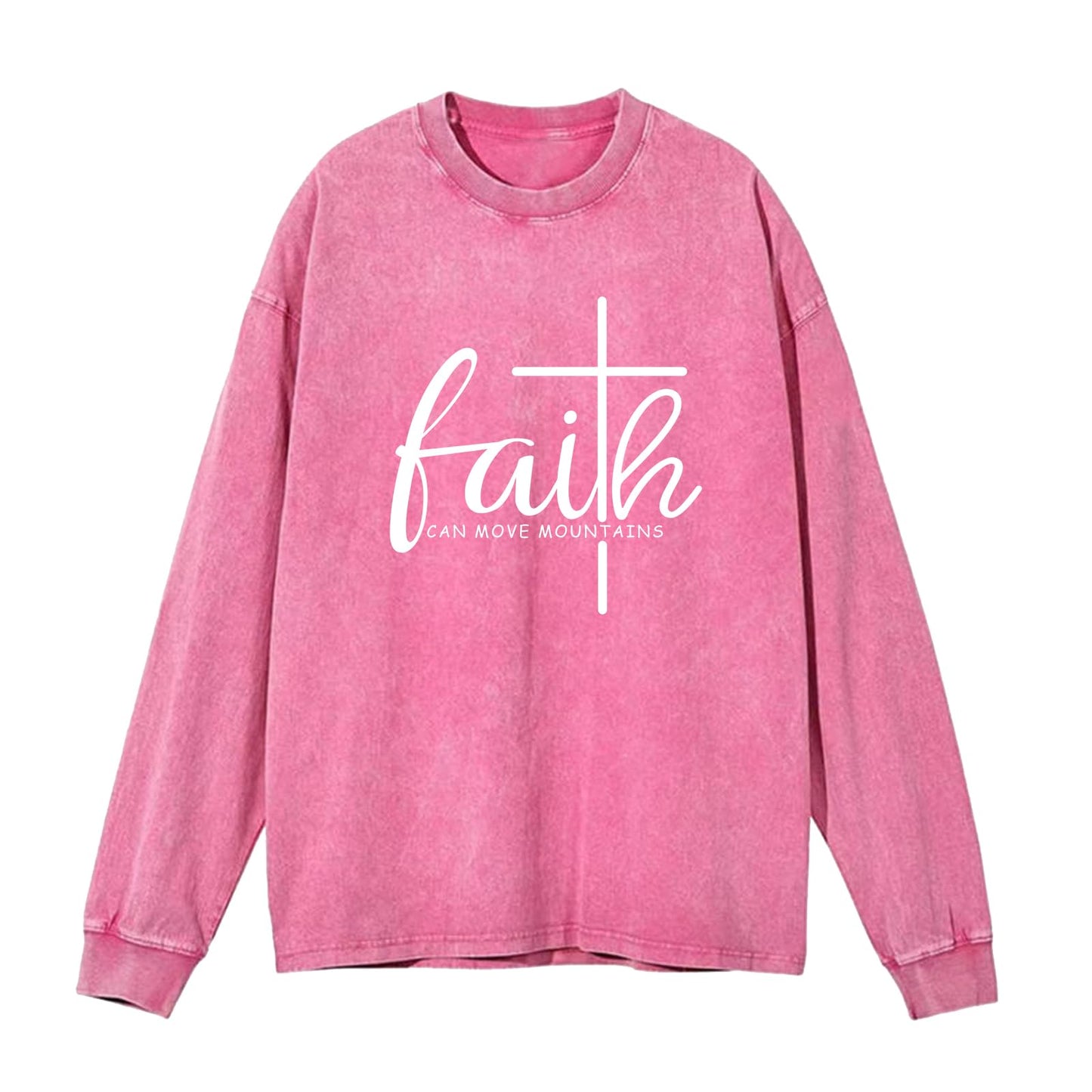 Christian Shirts for Women Faith Can Move Mountains