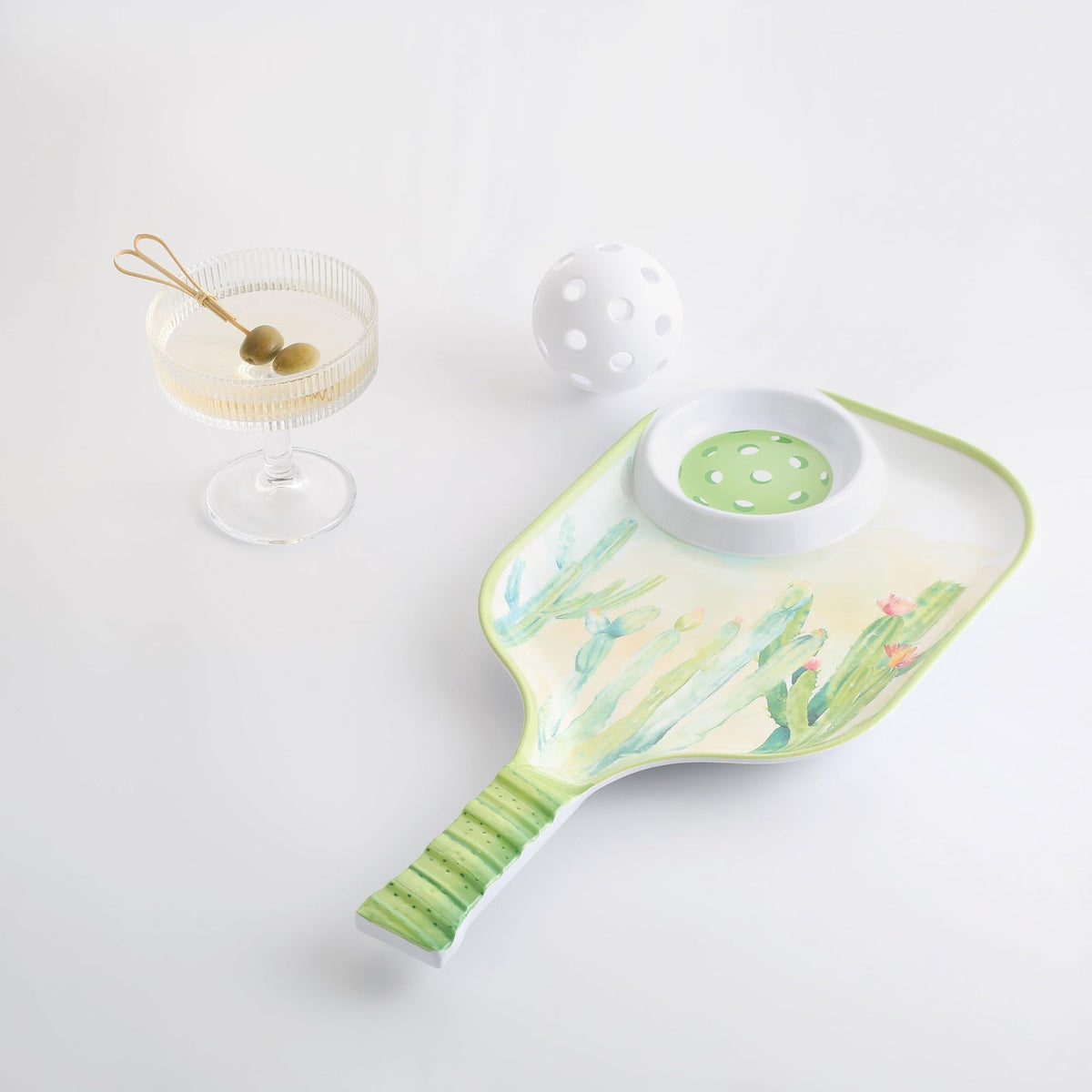 UPware Lovely Lemon Melamine Chip and Dip Snack Tray