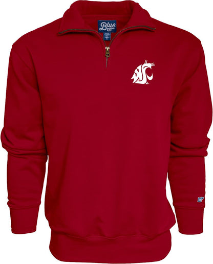 Blue 84 NCAA mens Quarter Zip Sweatshirt Icon
