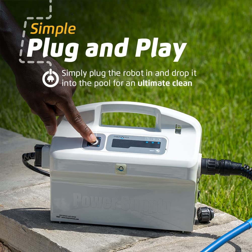 Dolphin Nautilus CC Automatic Robotic Pool Vacuum Cleaner, Wall Climbing Scrubber Brush, Top Load Filter Access, Ideal for Above/In-Ground Pools up to 33 FT in Length