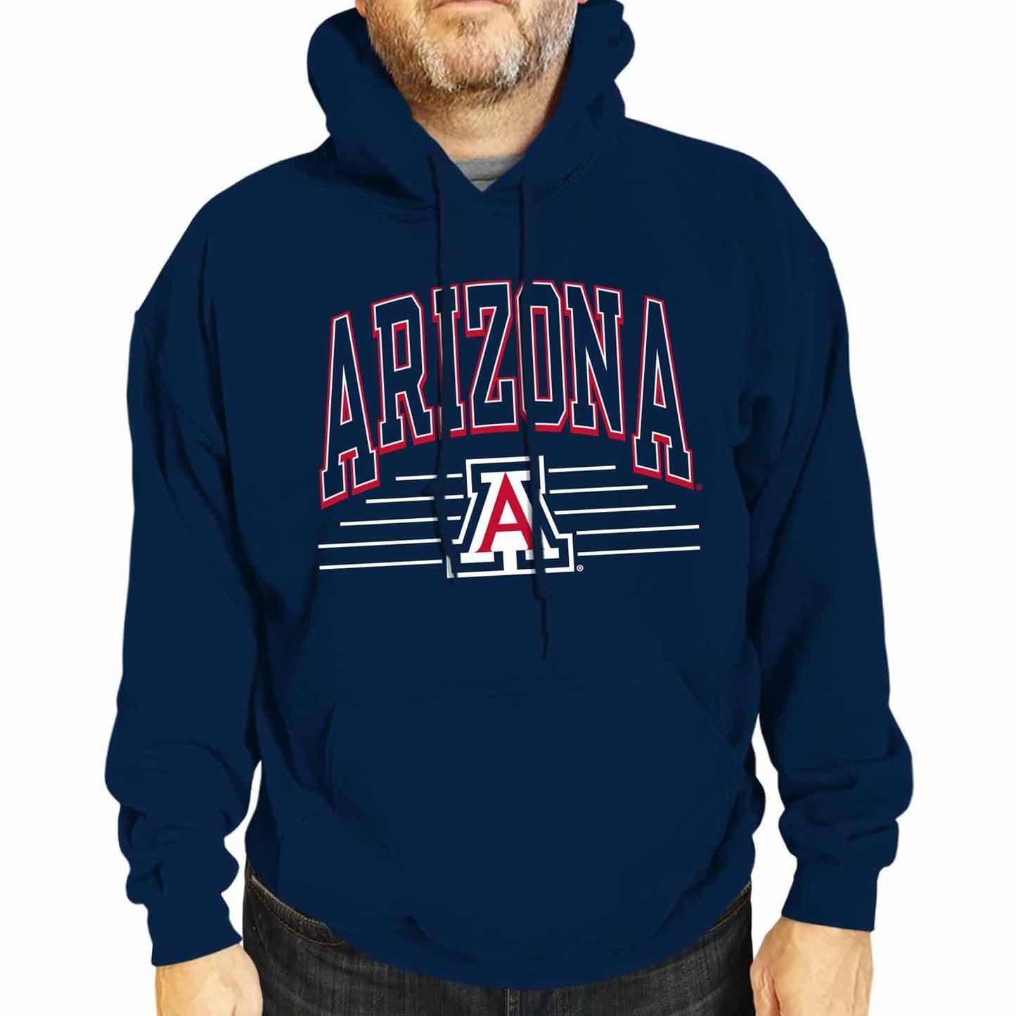 Campus Colors NCAA Overtime Classics Hooded Fleece Sweatshirt - Men Women | Officially licensed NCAA hoodie - unisex cotton poly fleece - kangaroo pocket - machine washable - S to 2XL