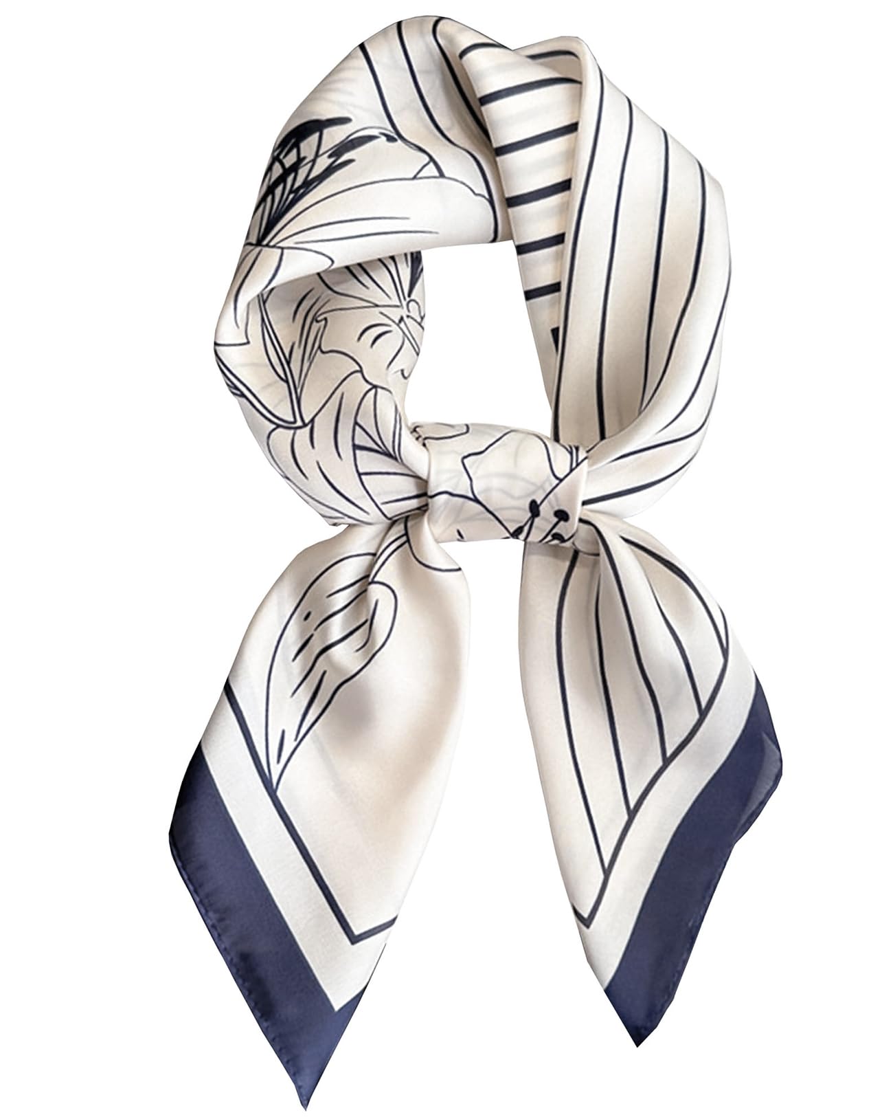 Saiusloa Neck Scarf For Womens Silky Head Scarves Hair Bandanas Square Scarf Fashion Accessories lightweight