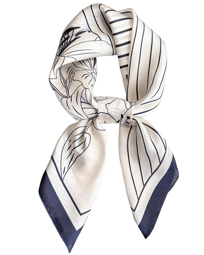 Saiusloa Neck Scarf For Womens Silky Head Scarves Hair Bandanas Square Scarf Fashion Accessories lightweight