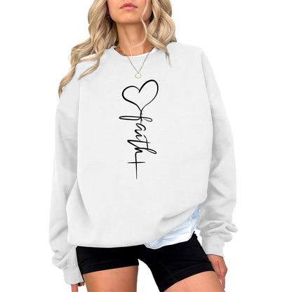 KIEKIECOO Faith Christian Sweatshirts