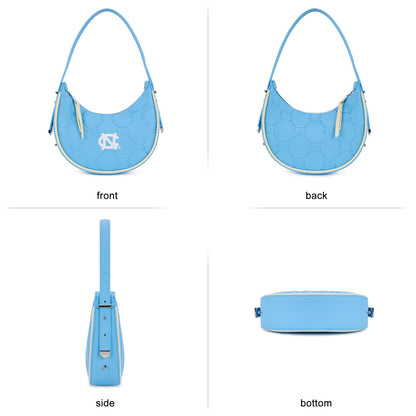 NCAA Crescent Shoulder Bag for Women, Half Moon Clutch Purses for Birthday/Graduation Gifts
