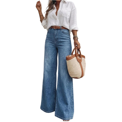 Women's High Waisted Wide Leg Jeans