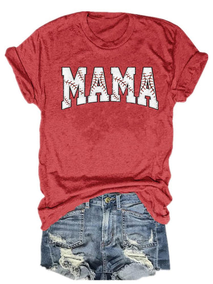 Baseball Shirts Women Tis The Season Baseball Mom T-Shirts Letter Print Graphic Tee Tops