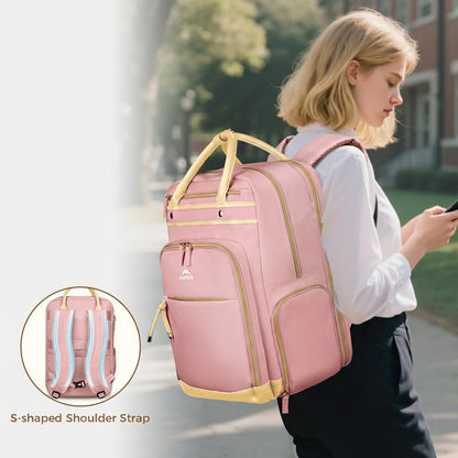 MATEIN Teacher Backpack with Lunch Compartment, 15.6 Inch Laptop Backpack | Detachable, with Organized Pocket, Commute Office College, Computer Backpacks for Men Women, Meal Prep Bag, Gift for Nurse