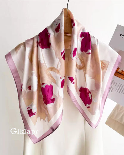 Satin Bandana Headscarf for Women Silky Hair Scarves for Fashion Lightweight