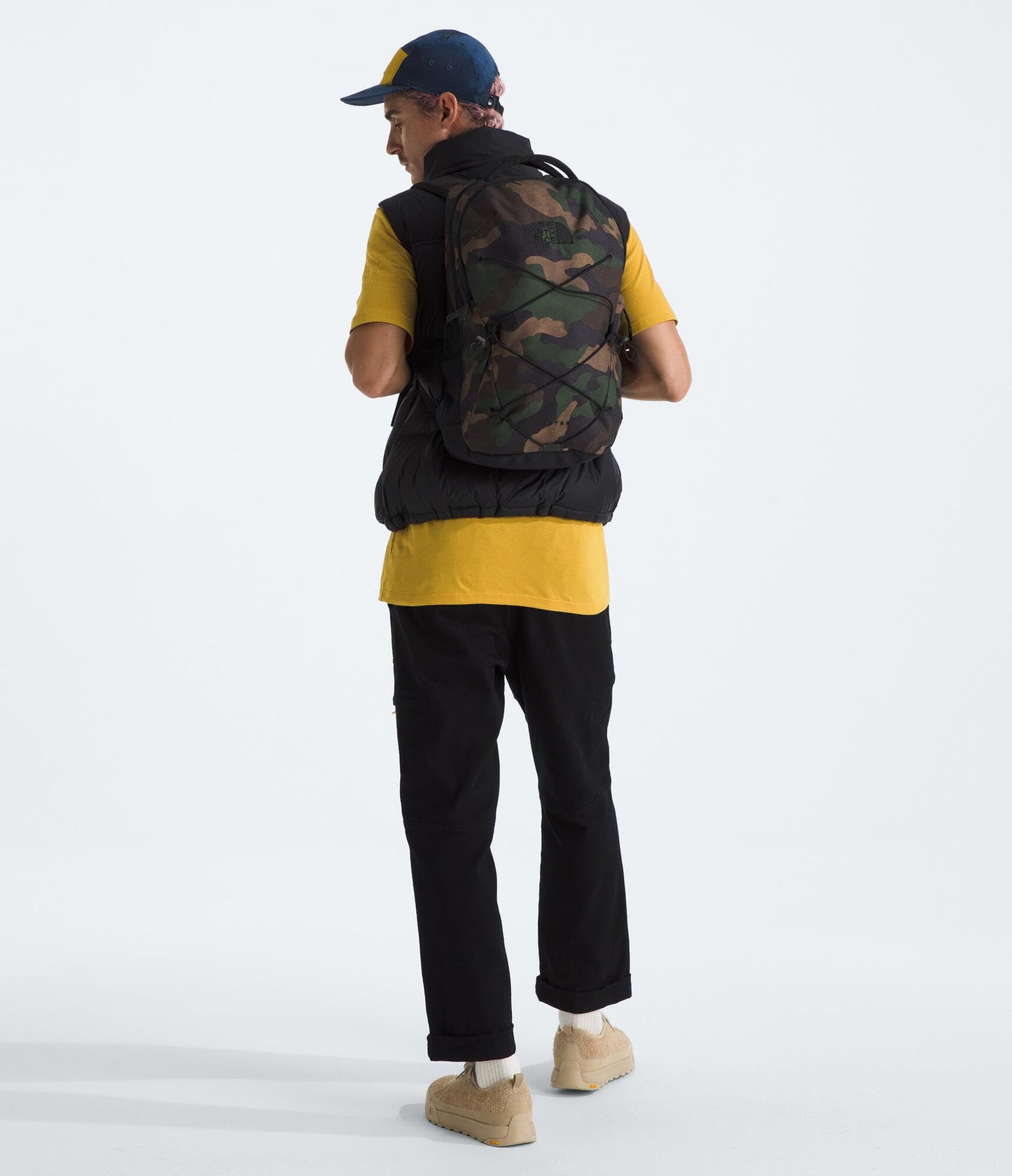 The North Face Jester Everyday Laptop Backpack - Commuter Daypack, Water Repellent, Laptop Sleeve, Lunar Blue/Fizz Lime, One Size