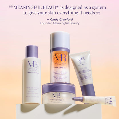 Meaningful Beauty Essentials Skincare System Advanced Formula Starter Kit, with Melon Super Antioxidants, Includes Youth Activating Melon Serum, Day Creme & Eye Cream for Younger-Looking Skin