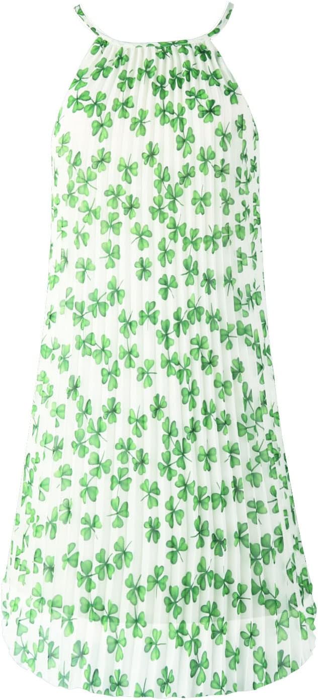 Ellames 2026 Summer Pleated Casual Swing Dress with Belt