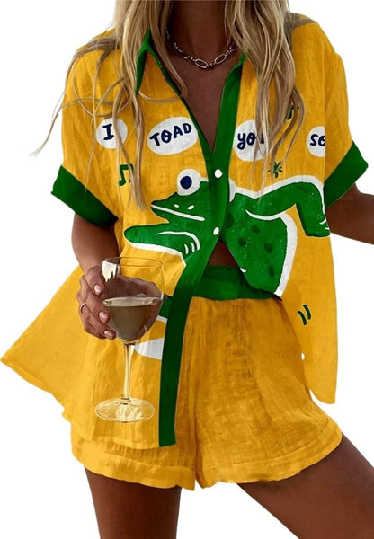 Women's Graffiti Graphic 2 Piece Outfits