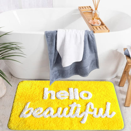 Evovee Hello Beautiful Bath Mat