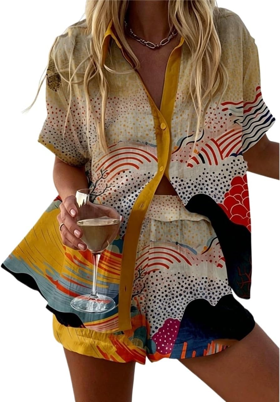 Women's Graffiti Graphic 2 Piece Outfits