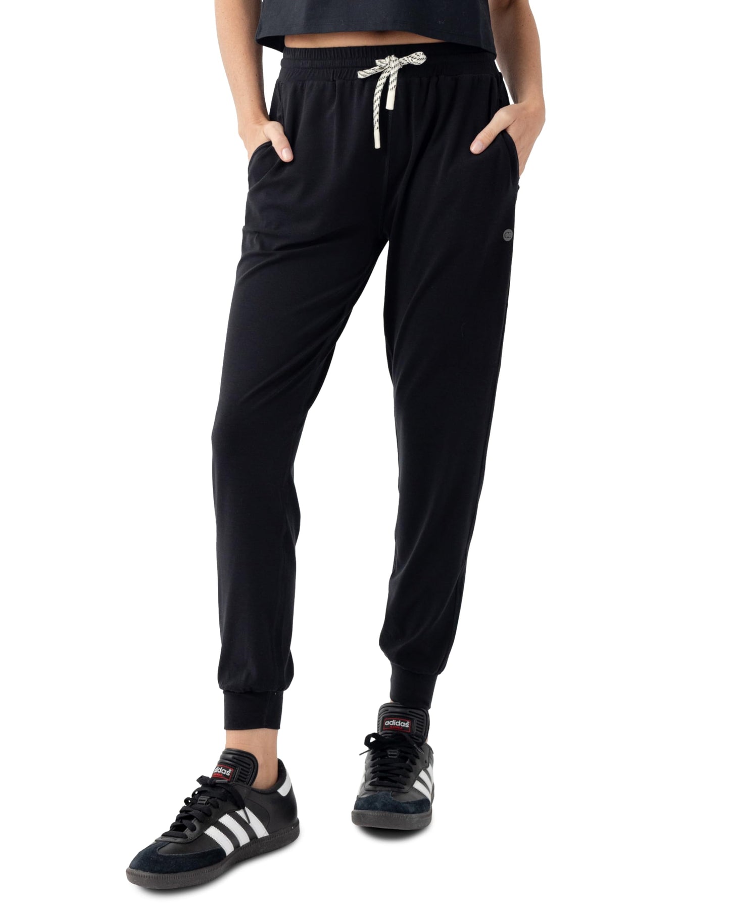 Cozy Earth Women's Studio Jogger Pants, Mid-Rise Lightweight Casual Joggers
