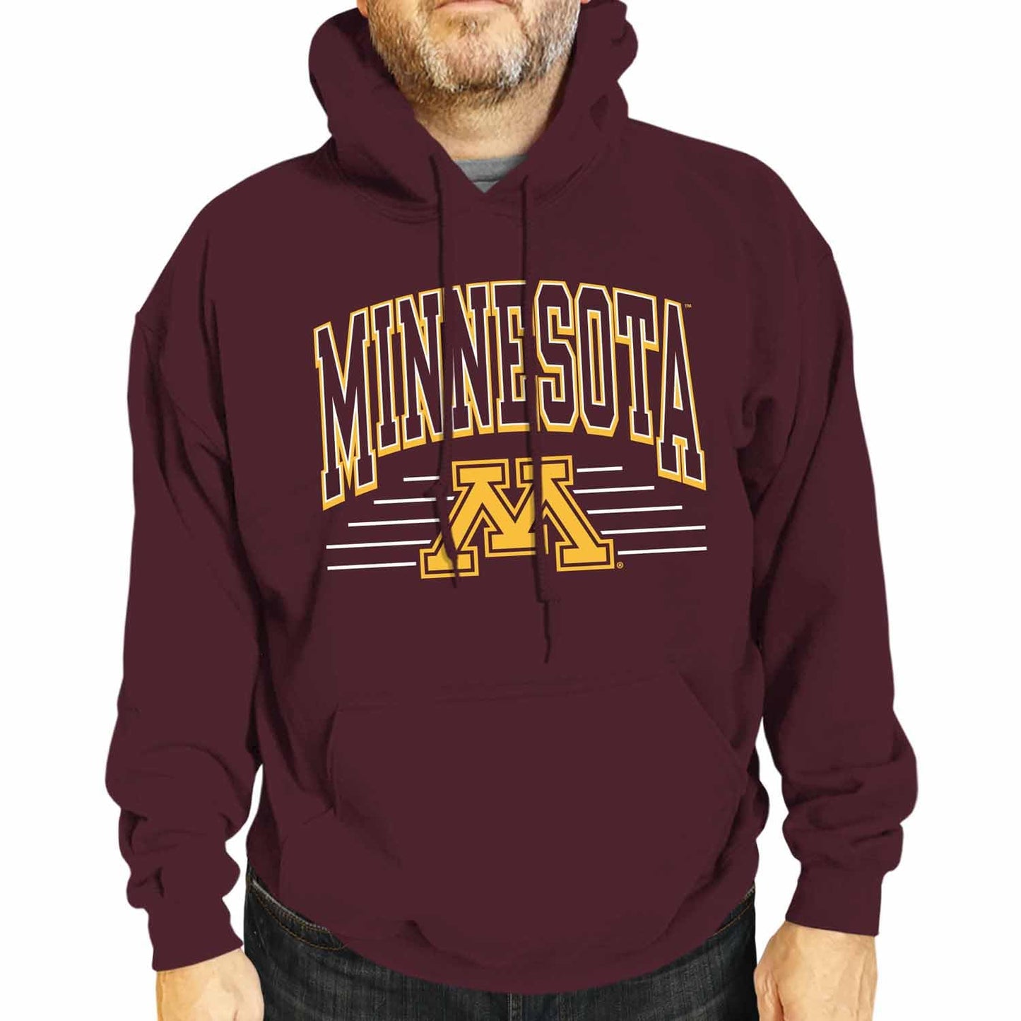 Campus Colors NCAA Overtime Classics Hooded Fleece Sweatshirt - Men Women | Officially licensed NCAA hoodie - unisex cotton poly fleece - kangaroo pocket - machine washable - S to 2XL